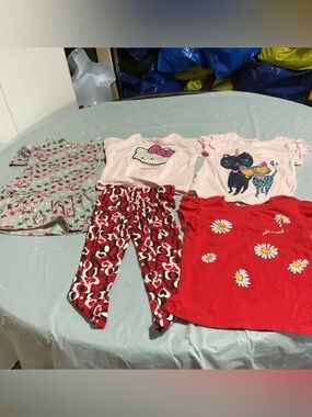 Kids Pajamas - Pink & Red Mix Sleep Set 1031